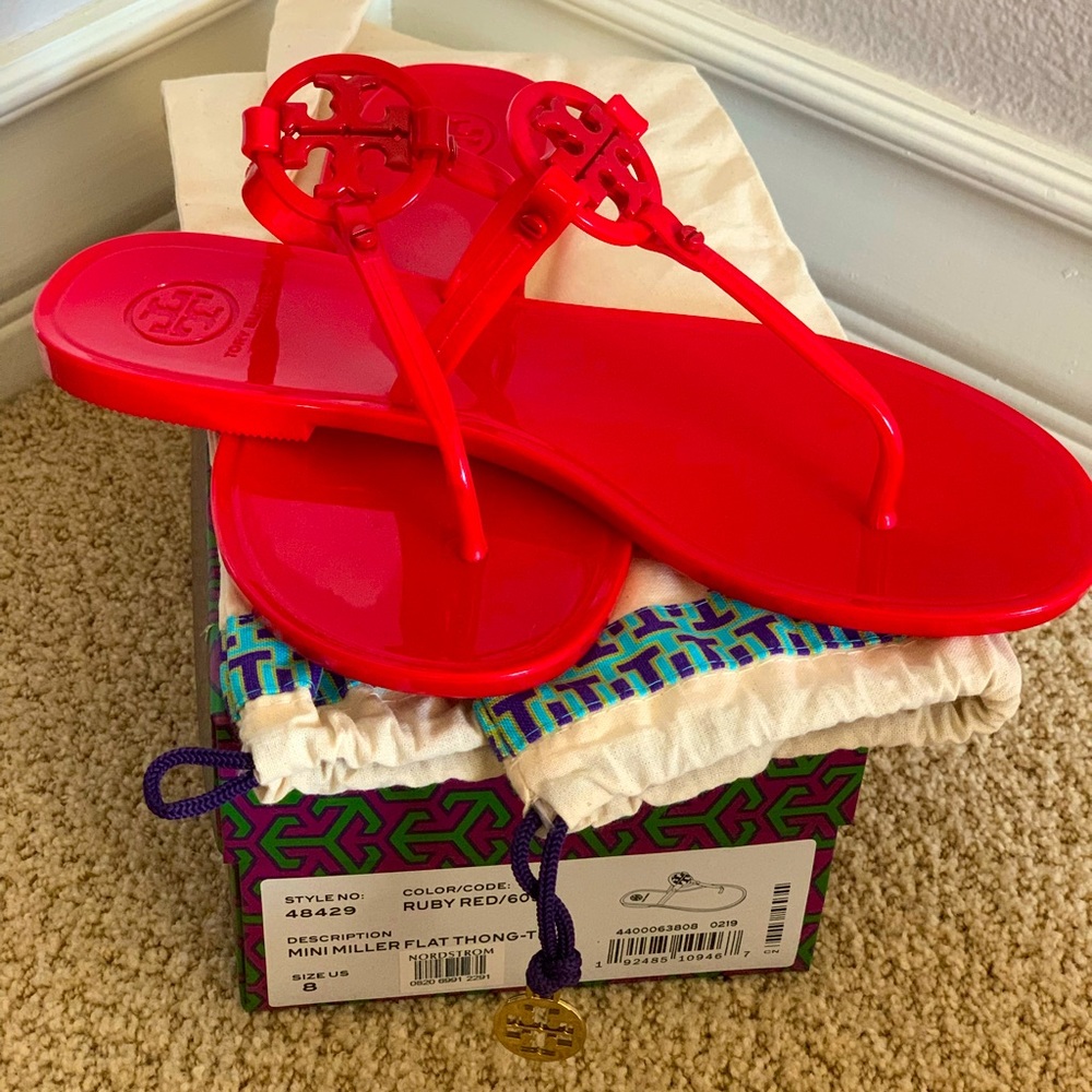 Red jelly Tory Burch